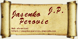 Jasenko Perović vizit kartica